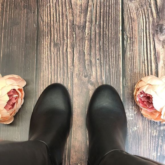 Giani Bernini Adonny Wide Calf Black Leather Boots - Picture 4 of 8